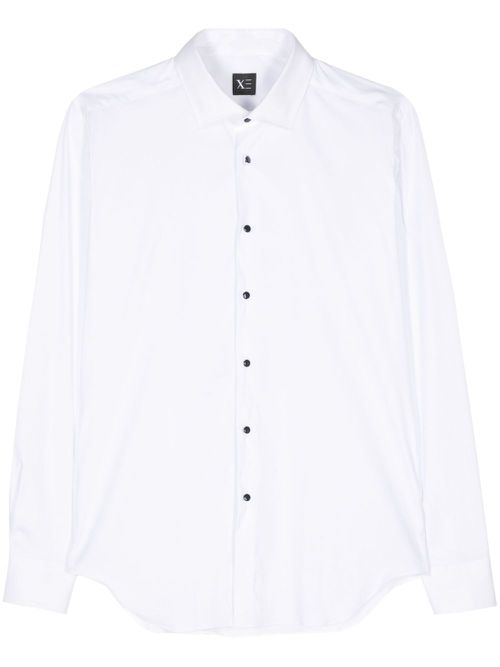 Cutaway-collar poplin shirt - White