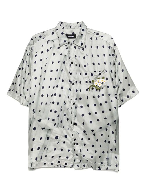 EGONlab. polka-dot shirt - Green