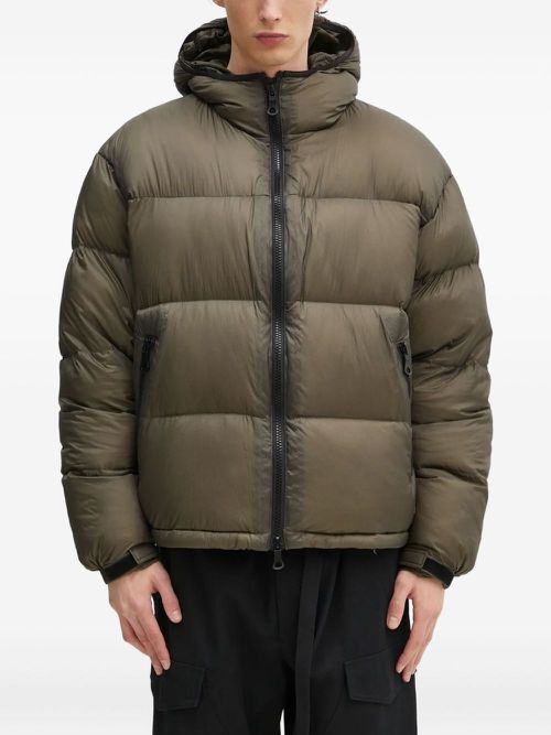 Hooded puffer jacket - Green
