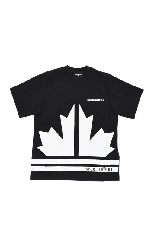 Boys Black Graphic T-Shirt