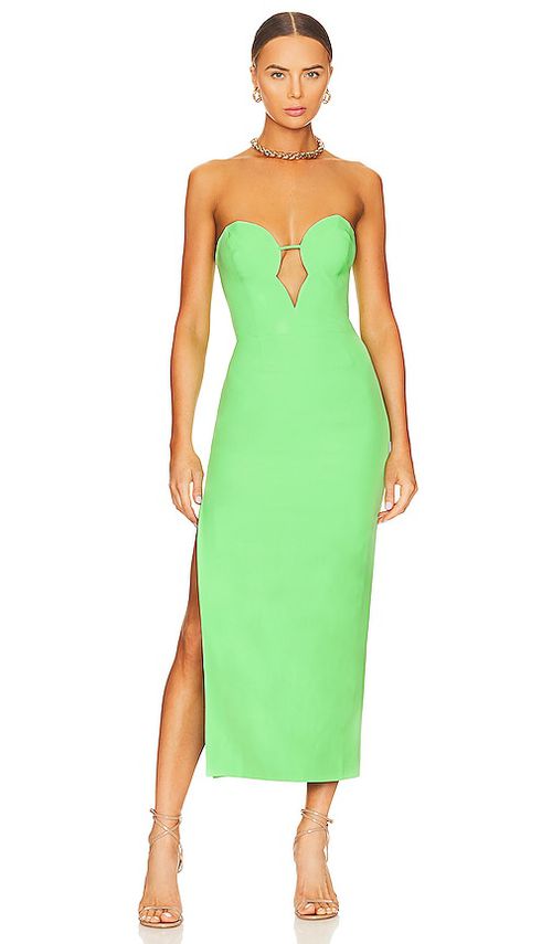Bardot KLEID ELENI in Green. Größe 8. Also in 12
