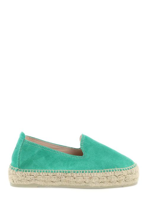 -Espadrillas In Pelle Scamosciata-Donna