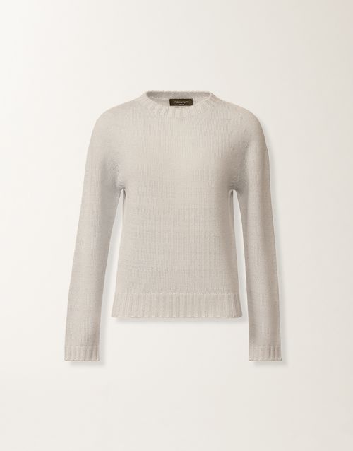 Platinum sweater with lurex, rain