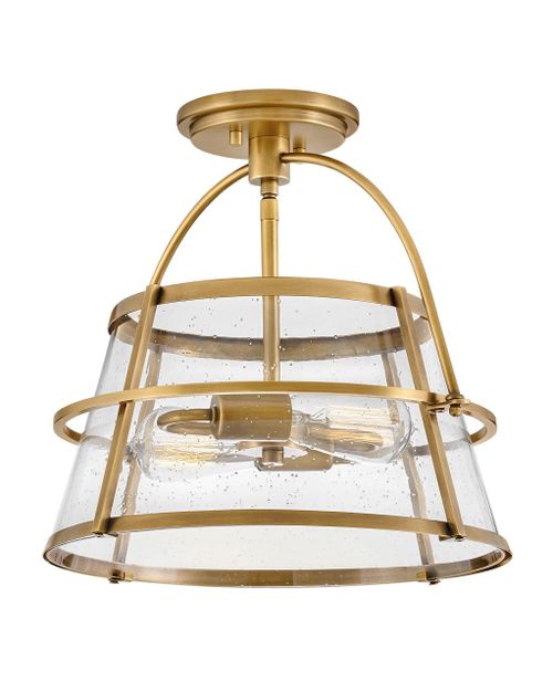 Heritage Brass LED Semi-Flush Mount from the Tournon Collection