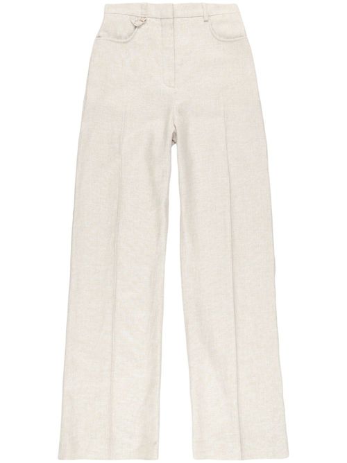 Sauge flared trousers - Neutrals