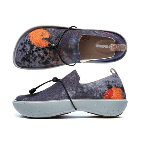 UIN Womens Shoes Slip On Loafers Casual Comfortable Dressy Art Painted Lightweight Fashion Sneakers Toledo H Series