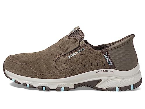 Skechers Women's Hands Free Slip-Ins Hillcrest-Sunapee Sneaker, Dark/Taupe, 8.5 180016-DKTP