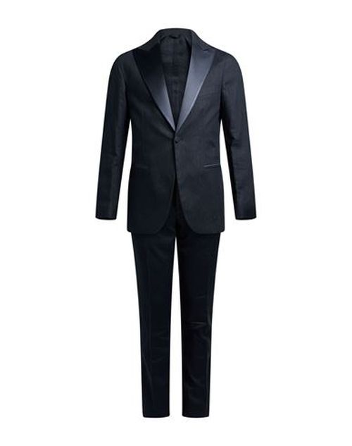 Man Suit Navy Size 38 Linen