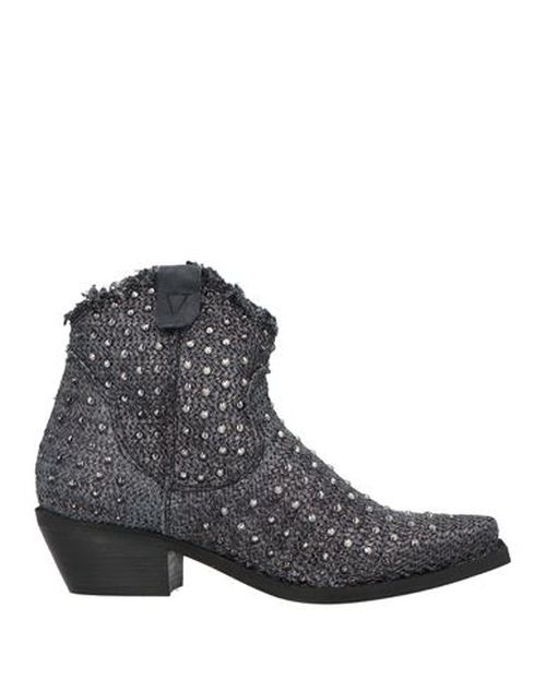 Woman Ankle boots Black Size 10 Textile fibers