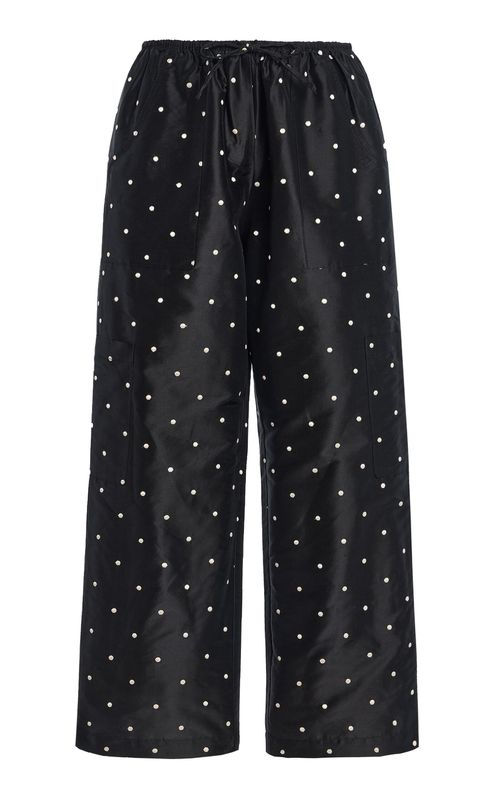 The Polka-Dot Silk Taffeta Cargo Pants - Moda Operandi