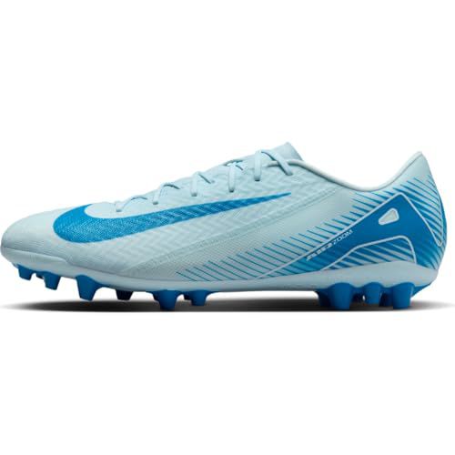Nike Mercurial Vapor 16 Academy AG Low-Top Soccer Cleats (FQ8364-400, Glacier Blue/Blue Orbit)