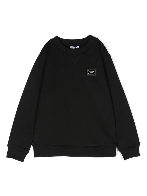 Logo-patch sweatshirt - Black