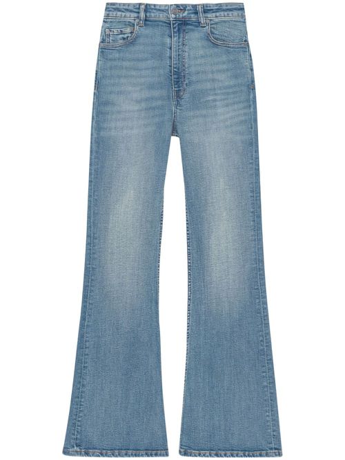 Mid-rise flared jeans - Blue