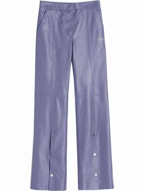 Snap split flared trousers