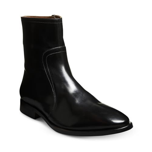 Allen Edmonds Mens Sienna Zip Up Boot Black Leather