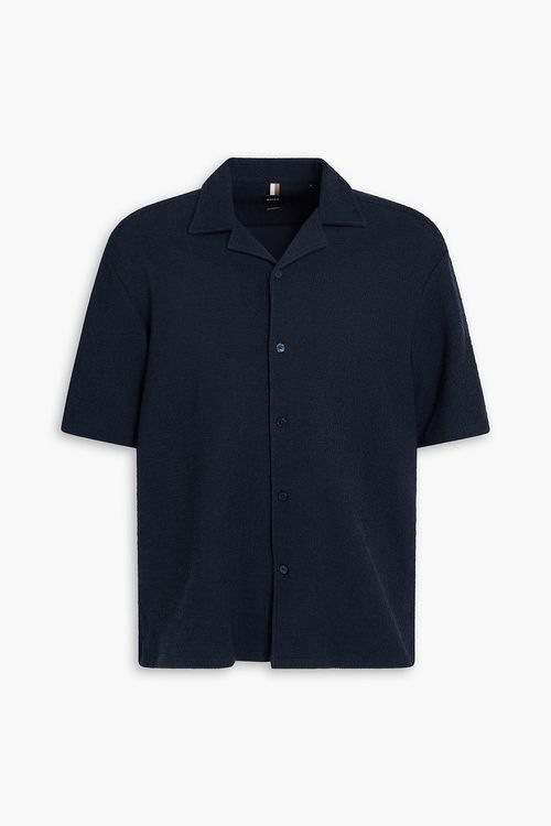 Cotton-terry shirt - Blue - M