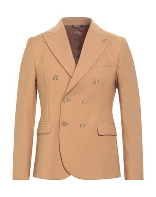 Man Blazer Camel Size 36 Polyester, Viscose, Elastane