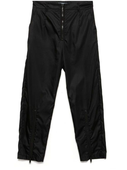 2000s zip fastening pants - Black