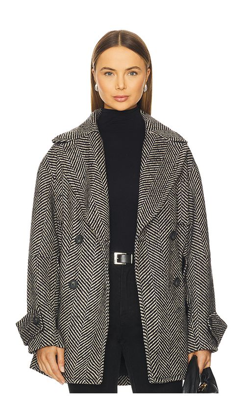 Free People Ari Wool Peacoat in Black. XL also in L, M