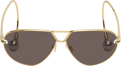 Gold Drop Aviator Sunglasses