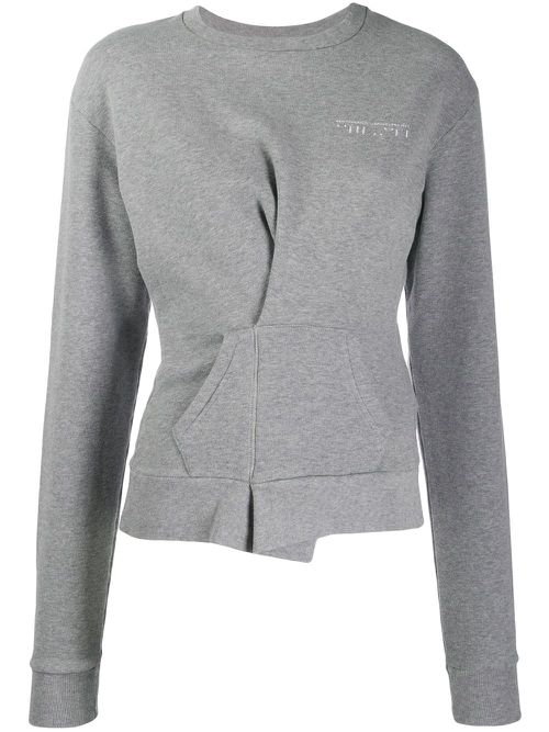 Wrap detail sweatshirt - Grey