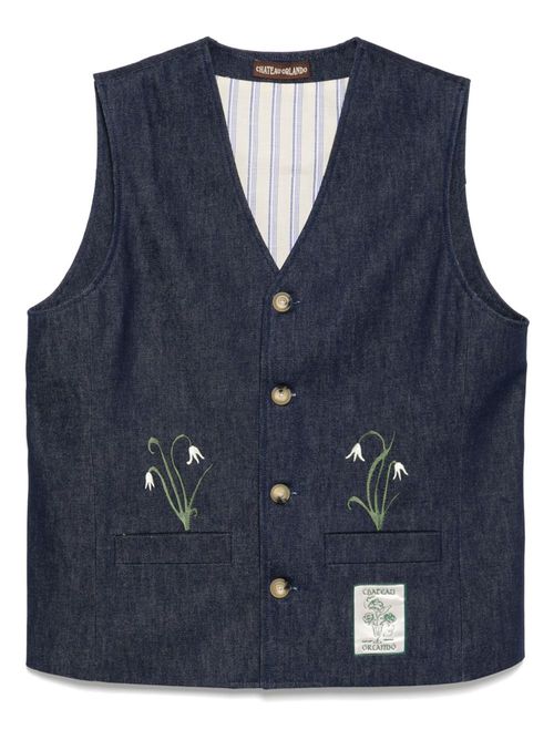 CHATEAU ORLANDO denim waistcoat - Blue