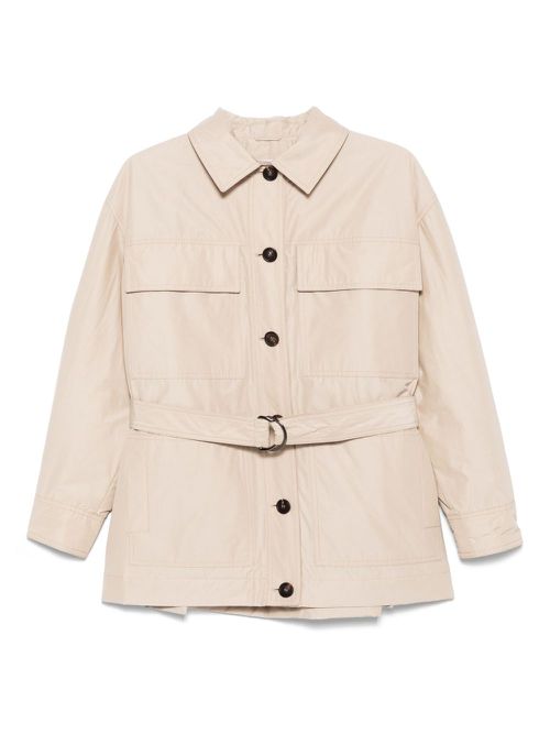 Brunello Cucinelli belted jacket - Neutrals