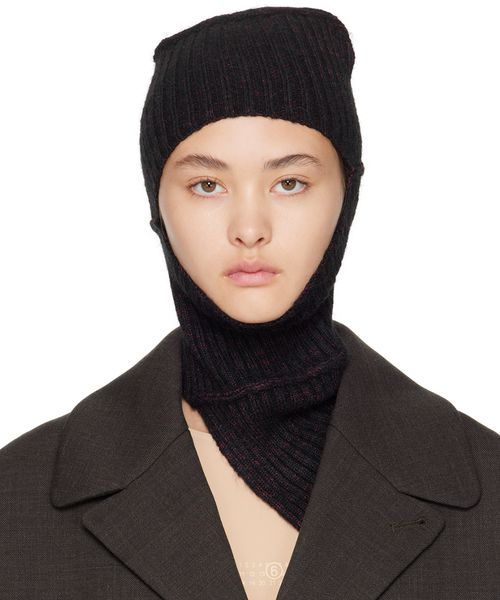 Black rolling balaclava