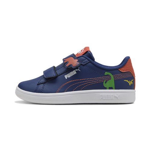 PUMA Smash 3.0 Dino Little Kids' Easy On Sneakers in Blue