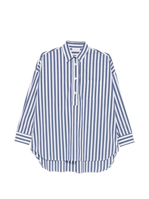 Cotton blend striped shirt