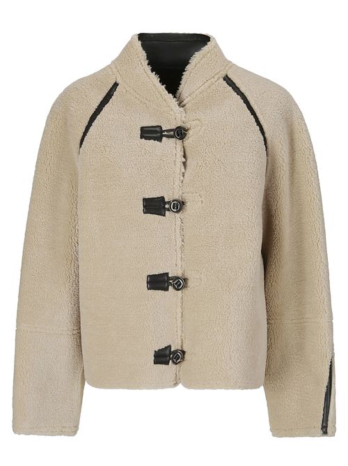 Short Shearling Reversible Coat