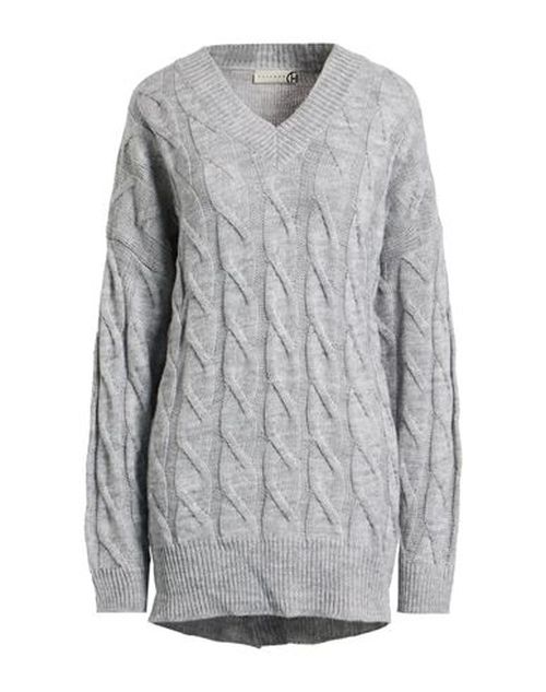 Woman Mini dress Light grey Size ONESIZE Acrylic, Wool, Viscose, Alpaca wool