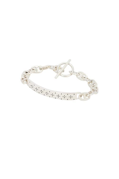 MAPLE Bandana Id Bracelet in Silver 925 - Metallic Silver.  S also in
