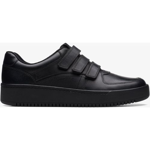 Clarks Boys Tor Cup Y Black Leather Shoes - Infant