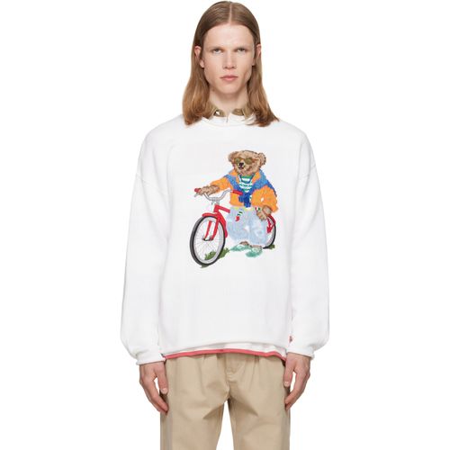 White Polo Bear Bike Sweater