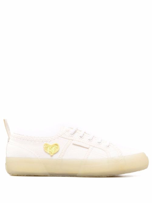 Low-top lace-up sneakers - Neutrals