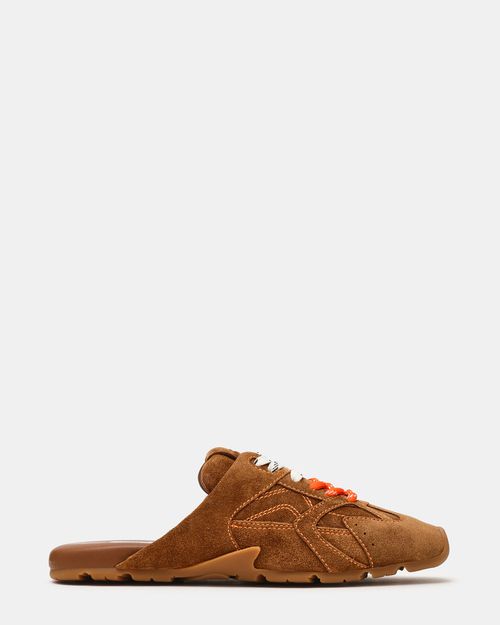 Steve Madden Women's Aziel Mule Slip-On Sneakers - Chestnut Suede