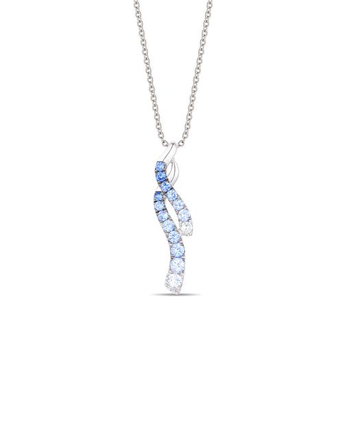 Denim Ombré® 14K 1.77 ct. tw. Sapphire Ombre Pendant