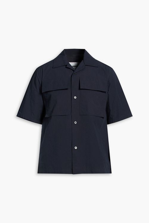 Cotton-poplin shirt - Blue - IT 46