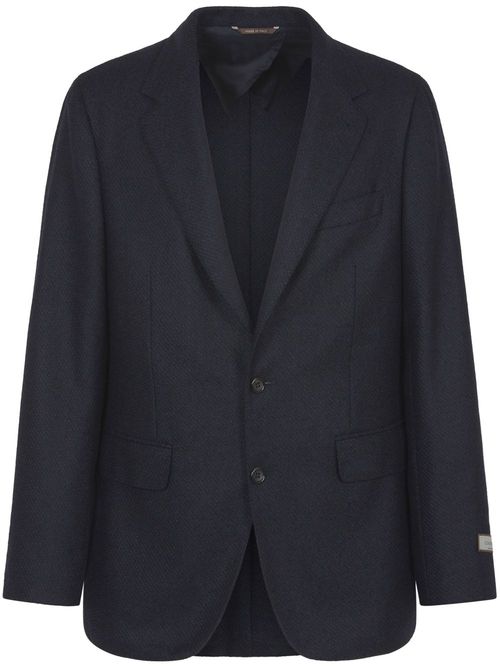 Twill-weave blazer - Blue
