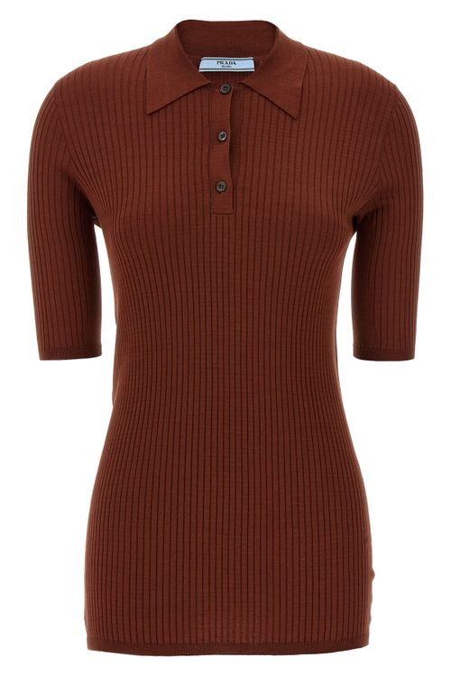 Ribbed Polo Shirt