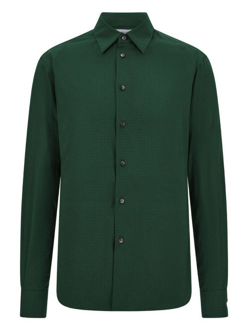 Micro-patterned shirt - Green