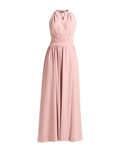 Woman Maxi dress Pink Size L Polyester, Elastane