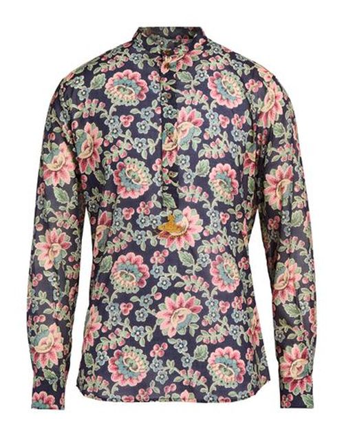 Man Shirt Navy Size 38 Cotton