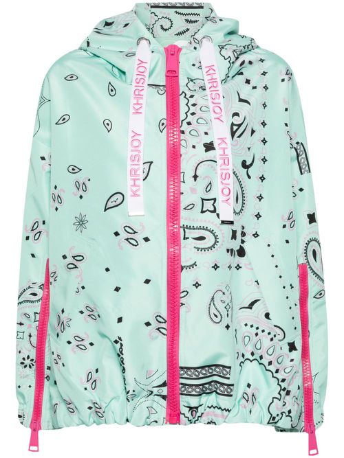 Khris bandana-print jacket - Green