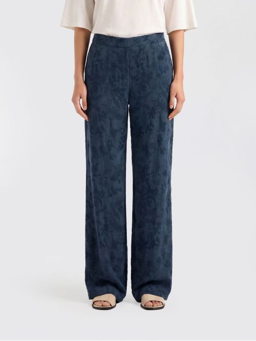 MOMONÌ Pants Woman color Petroleum Blue