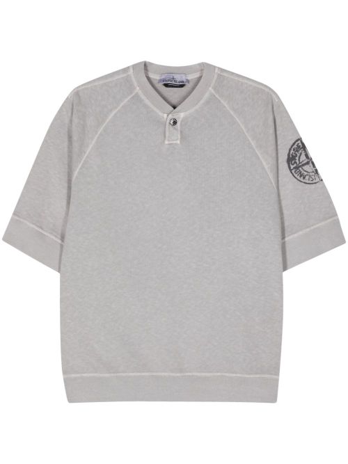 'Old Treatment' cotton T-shirt - Grey