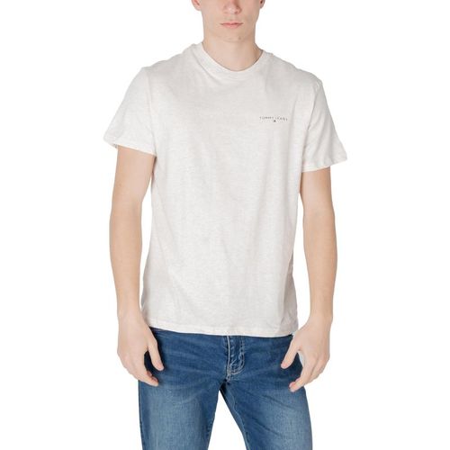 Short Sleeve Crew Neck Tee  - Beige Shirts