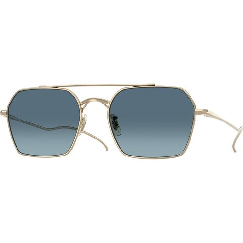 Oliver Peoples Unisex Oliver Peoples OV1365ST TK-15 5035Q8 Sunglasses Titanium Gold Blue Geometric Norma