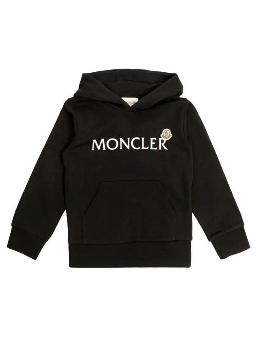 Logo-Print Cotton Fleece Hoodie And Logo Patch